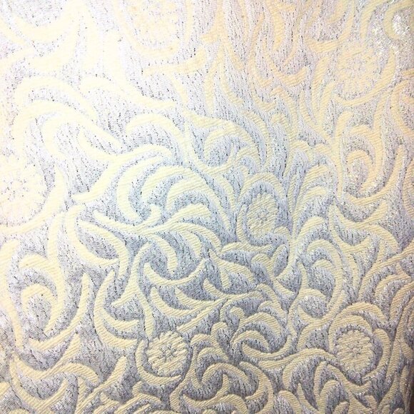 ANN TAYLOR WHITE & SILVER FILIGREE DESIGN  PANTS - SIZE 10 - Picture 4 of 6